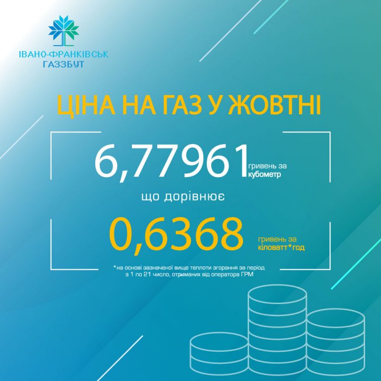 tsina zhovten energoodynytsi