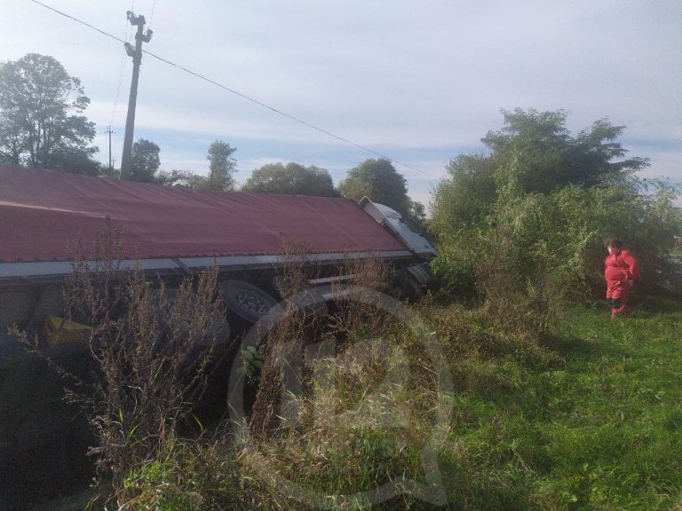 ДТП поблизу Рогатина: вантажівка злетіла в кювет (ФОТО) 4 photo5188675550380666820