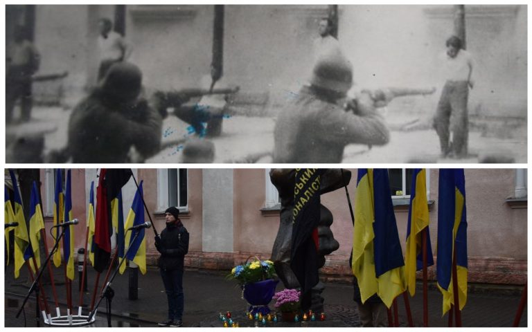 "Ми не знаємо де їхні тіла": у Франківську вшанували пам'ять страчених націоналістів (ФОТОРЕПОРТАЖ) 5 MyCollages 19