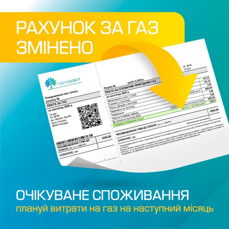 У рахунках за газ з'явиться нововведення 8 ochikuvane spozhyvannya