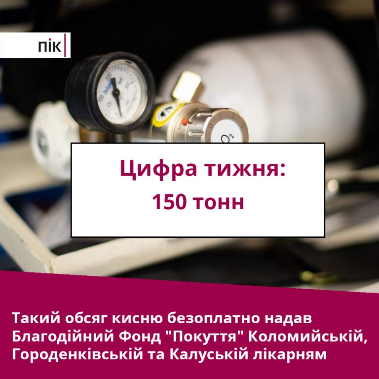 Цифра тижня: безкоштовно понад 150 тонн кисню для лікування хворих на Прикарпатті 9 2 12 1