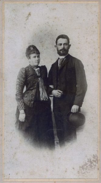1890 ti. Babetta Liberman i Filip Liberman. Vlasnyky Fabryky spyrtu ta presovanyh drizhdzhiv v Knyagynyni. scaled