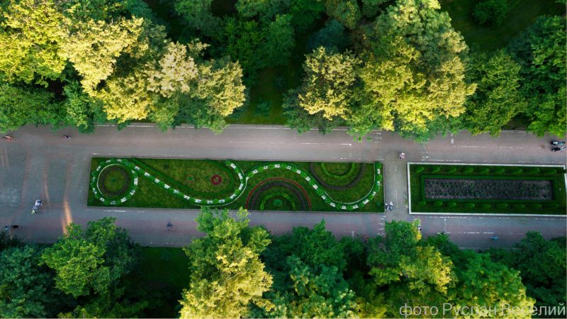 Як виглядає парк Шевченка у Франківську з висоти пташиного польоту (ФОТО)
