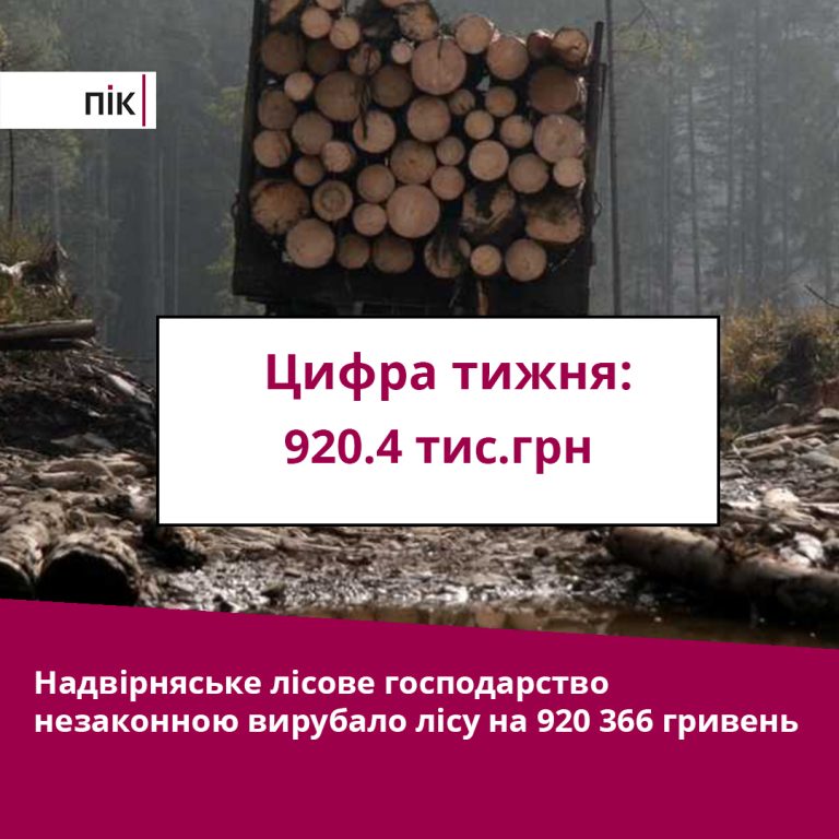 Цифра тижня: на Прикарпатті незаконно вирубали майже на мільйон лісу 9 17.09 1