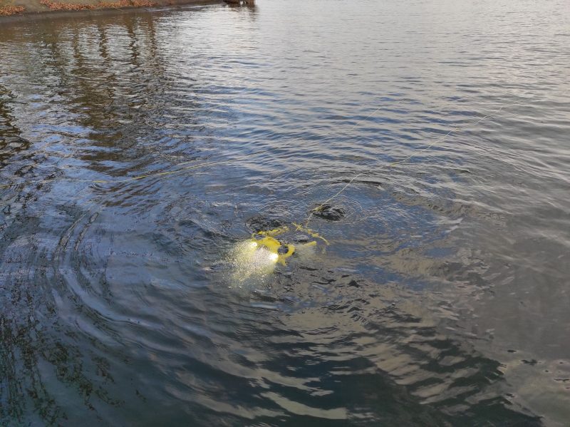 Pidvodnyj dron zanuryuyetsya v vodu scaled