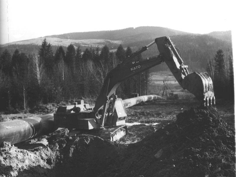 38 Budivnytstvo gazoprovodu Urengoj Pomary Uzhgorod v Karpatah. 1982r