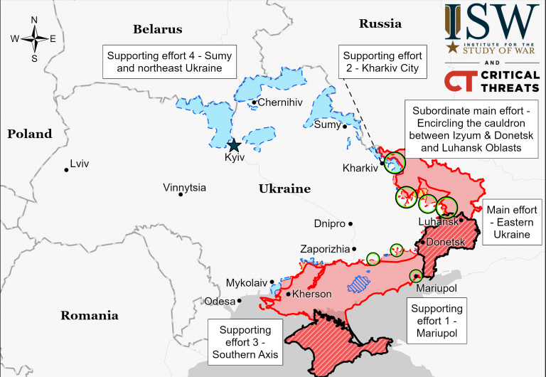 Гарячі точки 7 травня: вечірнє зведення від Генштабу ЗСУ (МАПА) 11 DraftUkraineCoTMay062022