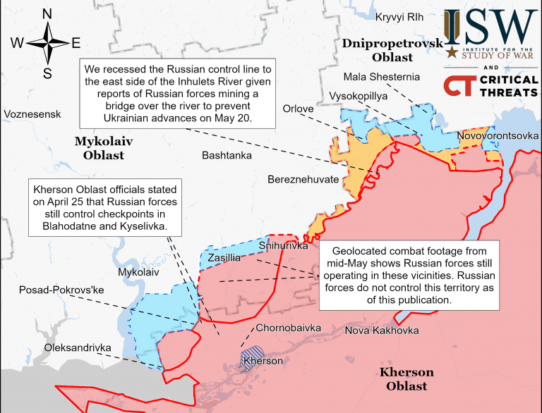 Гарячі точки: як змінилася ситуація в регіонах станом на 24 травня (МАПА) 7 Kherson Mykolaiv Battle Map Draft May 232022