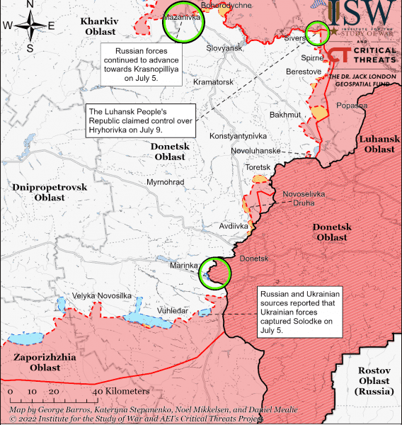 Donetsk Battle Map Draft July 112022