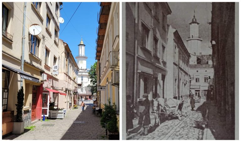 Було-стало: найкоротша і найвужча вулиця Івано-Франківська (ФОТО) 3 MyCollages 2022 08 23T212824.232