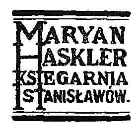 Maryan Haskler Ksiegarnia Stanislawow logo