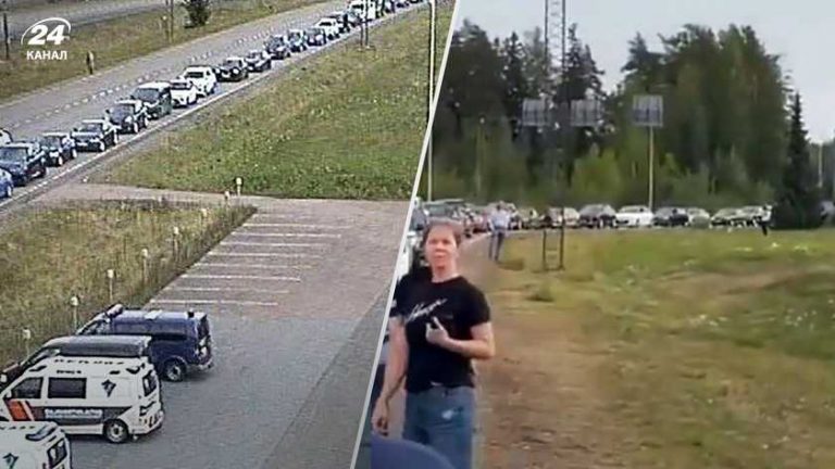 Черга понад 30 км: росіяни масово втікають до Фінляндії (ФОТО)