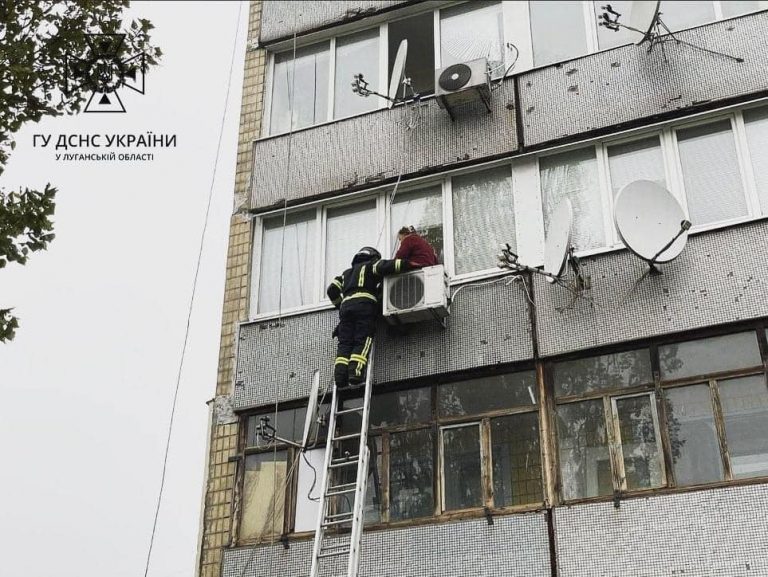 Незвичайний порятунок: на Дніпропетровщині бабуся "застрягла" на кондиціонері (ФОТО)