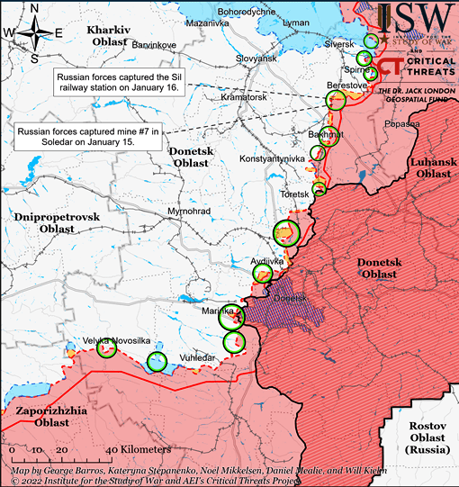 Donetsk Battle Map Draft January 162023