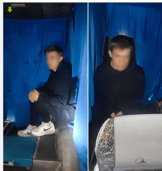 У "Шегинях" прикордонники виявили жителя Тернопільщини, який сховався в багажнику мікроавтобуса (ФОТО)