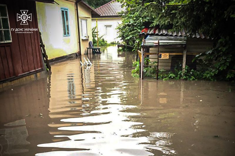 У Дрогобичі підтопило десятки будинків: рятувальники відкачують воду (ФОТО)