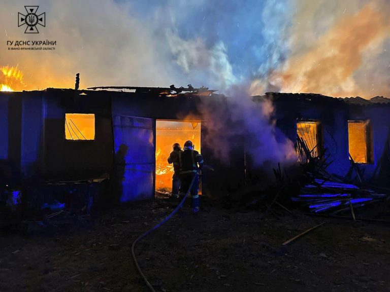 На Надвірнянщині вогнеборці понад дві години гасили пожежу столярного цеху (ФОТО) 6 398686638 648439360778764 8886540647694749881 n