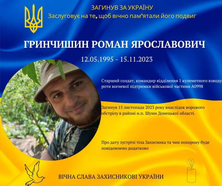 На війні загинув 28-річний прикарпатець Роман Гринчишин (ФОТО) 1 404162602 727261682753977 3710057712670742034 n