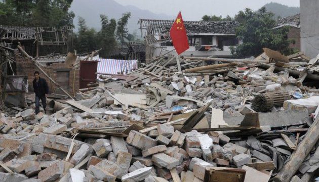 У Китаї стався потужний землетрус на глибині 13 кілометрів