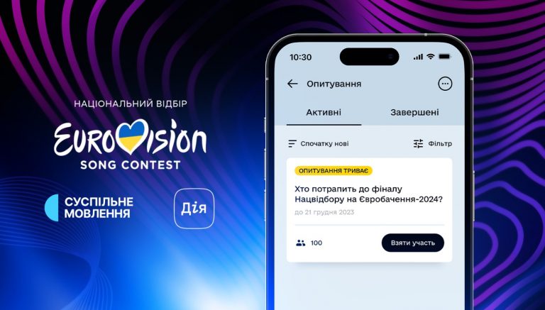 У застосунку Дія українцям пропонують обрати фіналіста Нацвідбору на Євробачення-2024 1 d8485e09a53b8d66c0b9de6ca4056ddc