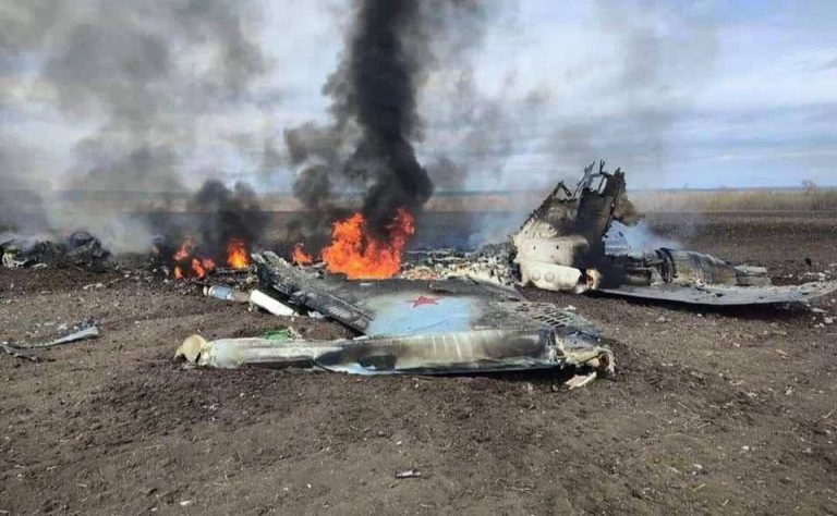 Втрати ворога: за добу ЗСУ знищили два літаки, 14 танків та 1060 окупантів 12 su34zbytyi