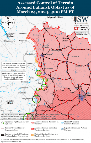 Luhansk Battle Map Draft March 24 2024