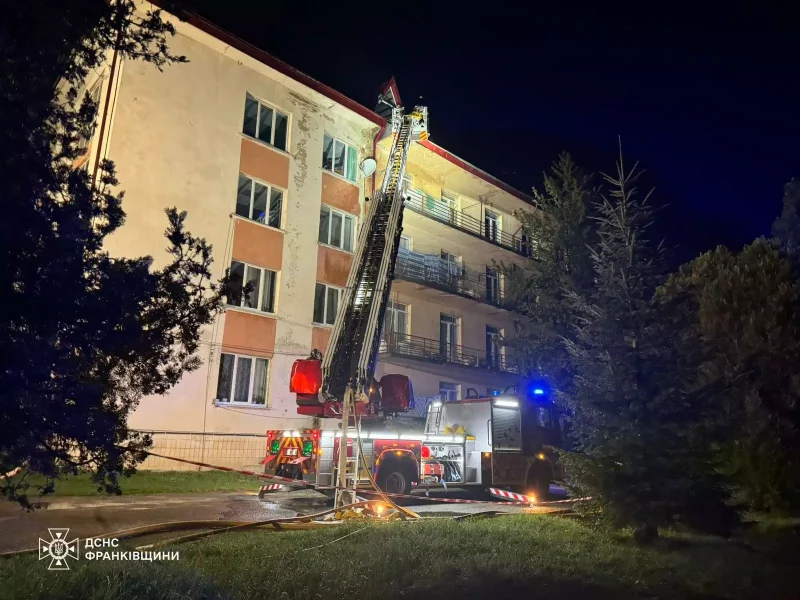 У Яремче вночі горіло горище лікарні: наслідки пожежі (ФОТО)