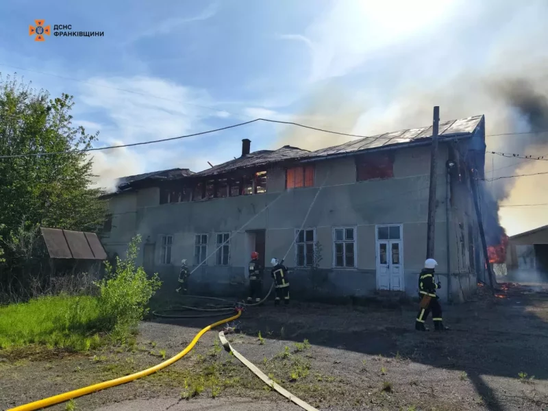 Рятувальники понад годину гасили пожежу в Болехові (ФОТО)