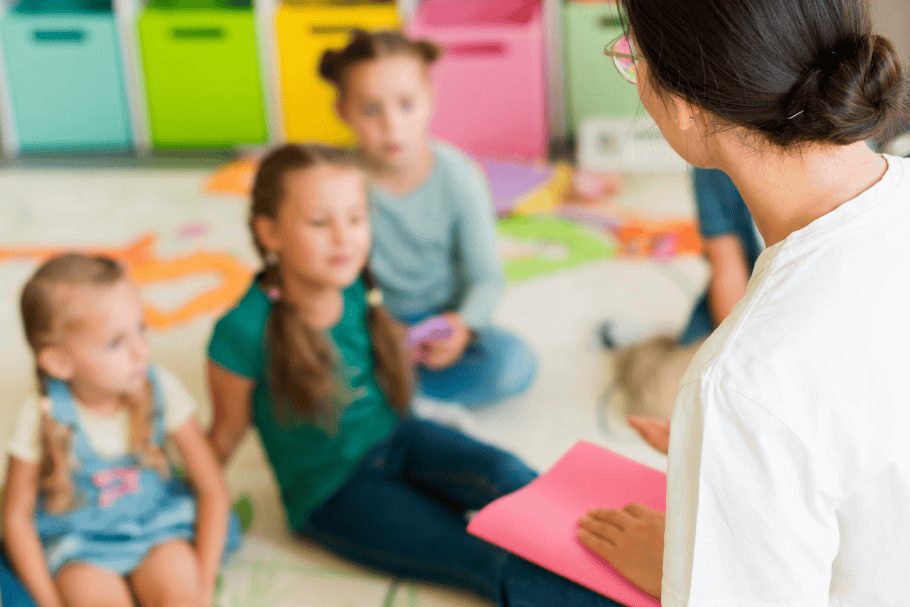 unfocused children paying attention to their teacher 1 1