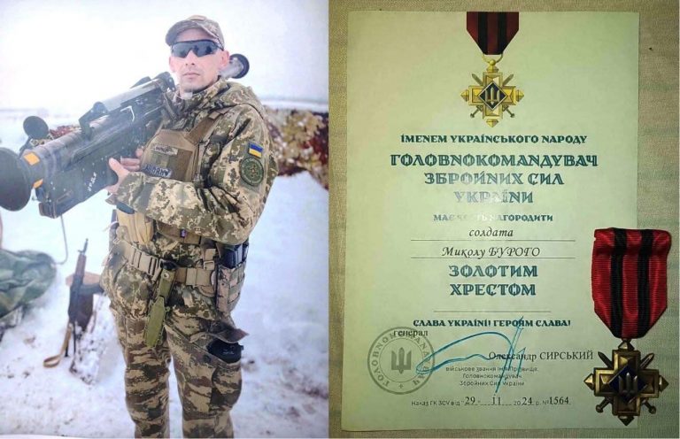 Бійця з Тлумаччини нагородили нагрудним знаком “Золотий хрест” (ФОТО) 13 475152771 2287592158293214 3302463689818753949 n