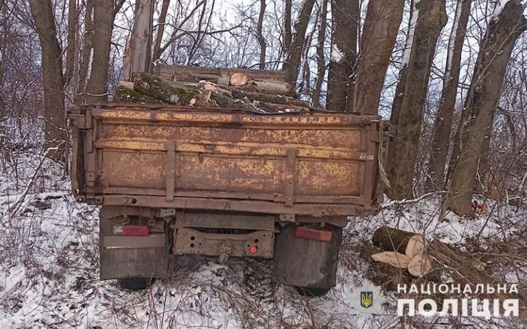 На Тернопільщині поліцейські забрали у кількох чоловіків бензопилу та дрова (ФОТО)