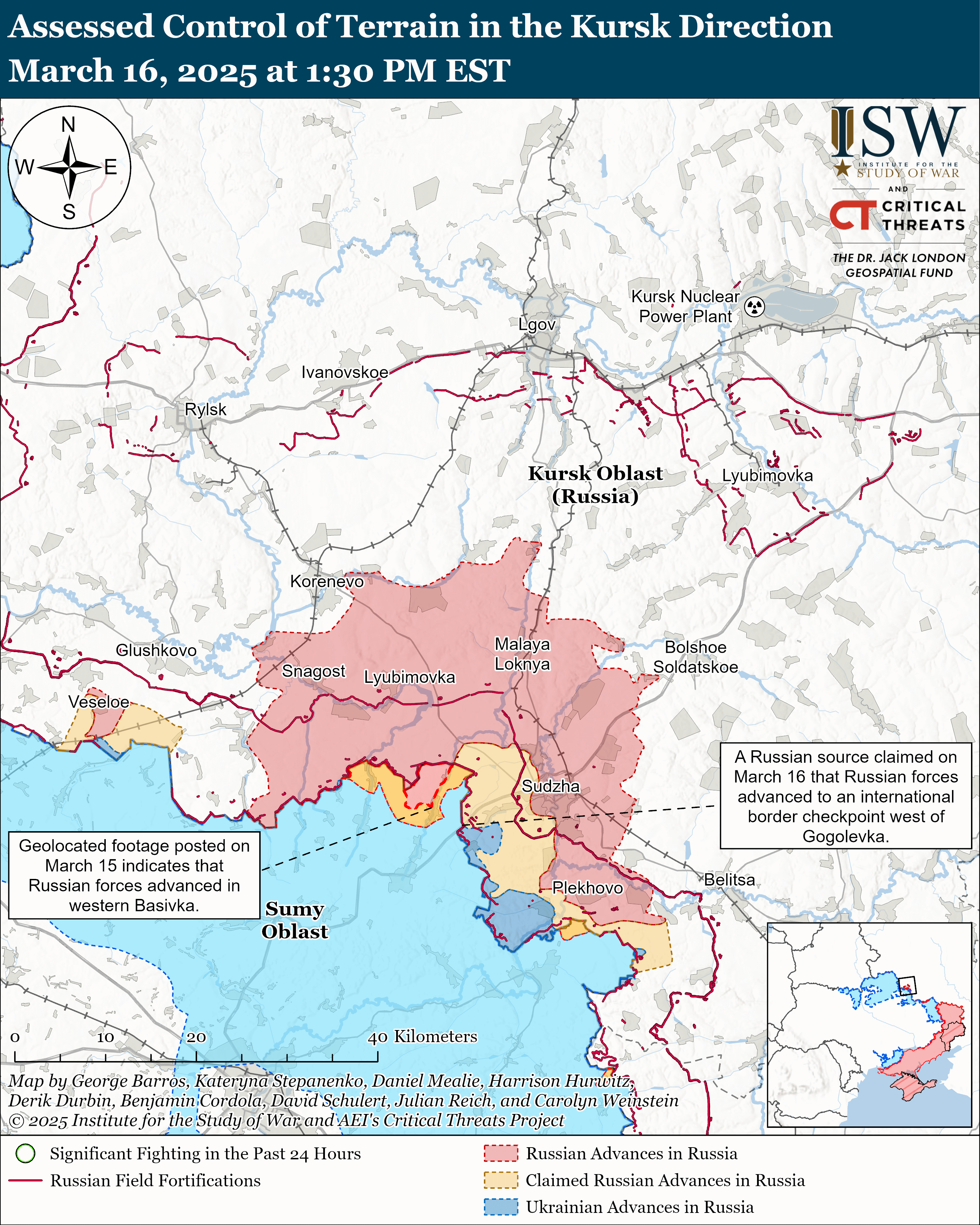 Kursk Direction March 16 2025