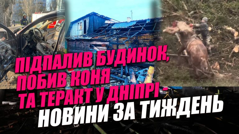 Підпалив будинок, побив коня та теракт у Дніпрі - новини за тиждень (ВІДЕО) 5 Підпалив будинок, побив коня та теракт у Дніпрі - новини за тиждень (ВІДЕО)