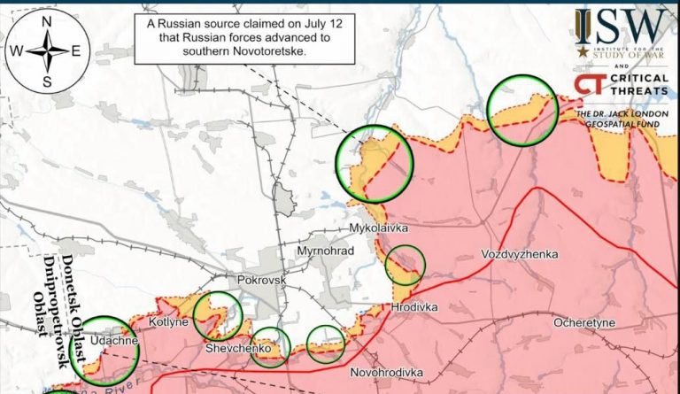 Ситуація на фронті: ЗСУ досягли тактичного просування в районі Покровська (МАПА) 12 photo 2025 07 13 10 20 22