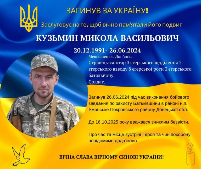 Підтвердили загибель Миколи Кузьмина з Долинської громади 7 558898359 1231436942336446 5412000854491645926 n