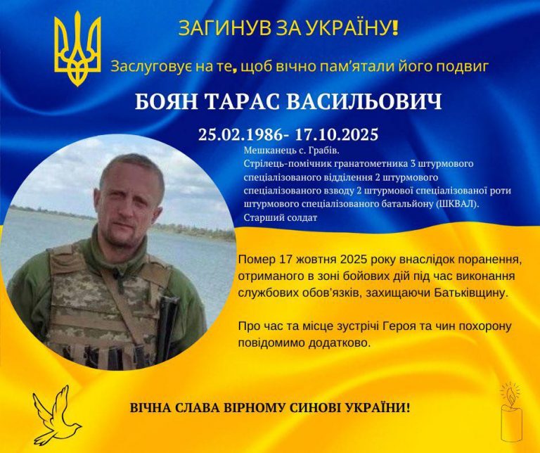На війні загинув боєць з Прикарпаття Тарас Боян (ФОТО) 12 565343786 1233290778817729 2961555935296617323 n