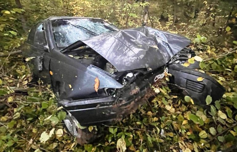 На Івано-Франківщині легковик злетів у кювет і врізався в дерево (ФОТО) 5 photo 2025 10 15 11 09 06 2