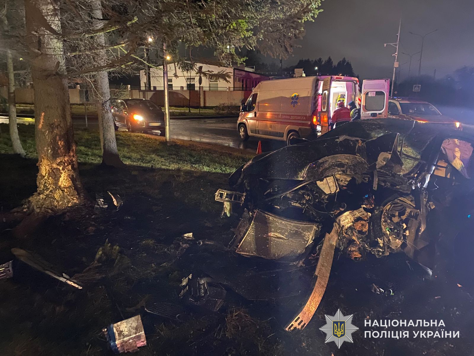 Автотроща на Львівщині: легковик врізався у дерево (ФОТО) 3 584013679 1266946022143833 8156908108544872835 n