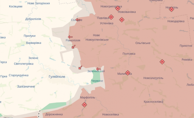 Ситуація на фронті: Сили оборони спростували оточення ЗСУ на Гуляйпільщині 5 Opera Znimok 2025 11 21 154507 deepstatemap.live