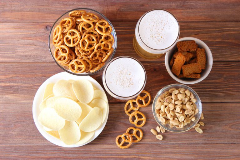 stock photo beer snacks table beer snacks