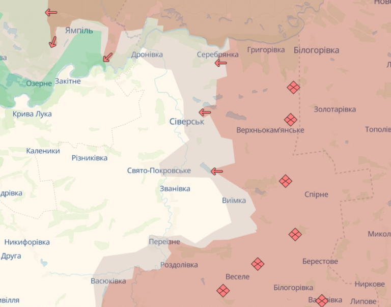 Ворог просунувся поблизу трьох населених пунктів на Донеччині 9 Znimok ekrana 2025 12 05 134320