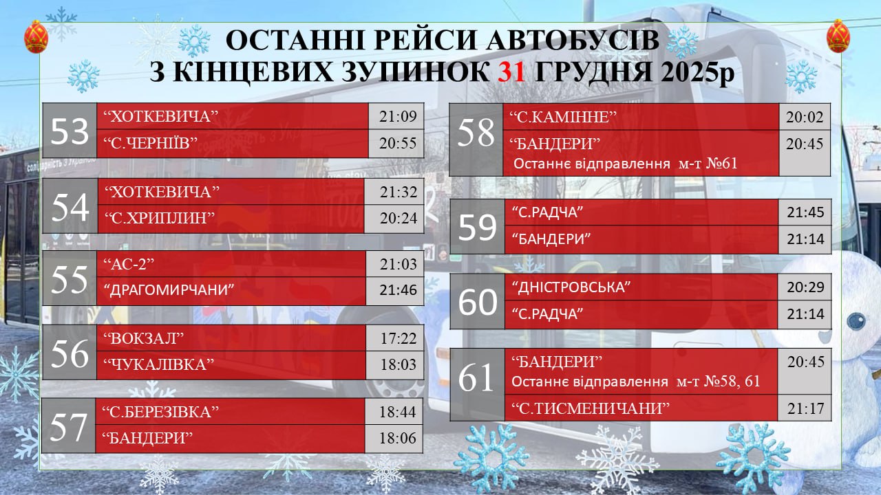 Як курсуватиме комунальний транспорт у Франківську 31 грудня та першого січня 5 photo 5377614842522439687 y