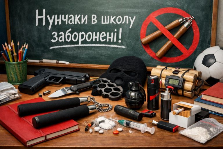 Уряд затвердив перелік небезпечних предметів у школах