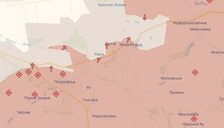 Окупанти просунулися в Мирнограді та Покровську 6 Znimok ekrana 2026 01 03 081609