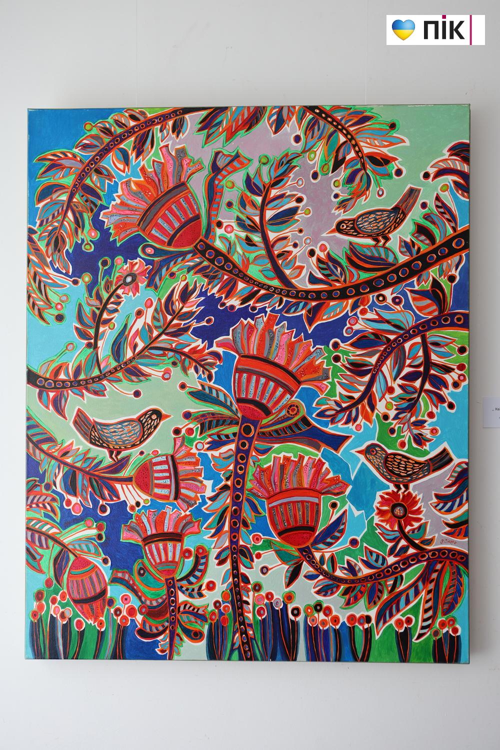 "Квіти і птахи": у Франківську відкрилася виставка художниці Олесі Сікори (ФОТО) 6 G71A0018 resize 1