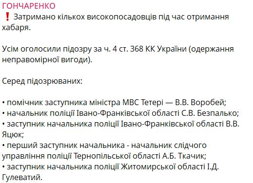 Від ранку тривають обшуки в Нацполіції на Івано-Франківщині та ще двох областей (ФОТО) 3 Znimok ekrana 2026 05 20 084235