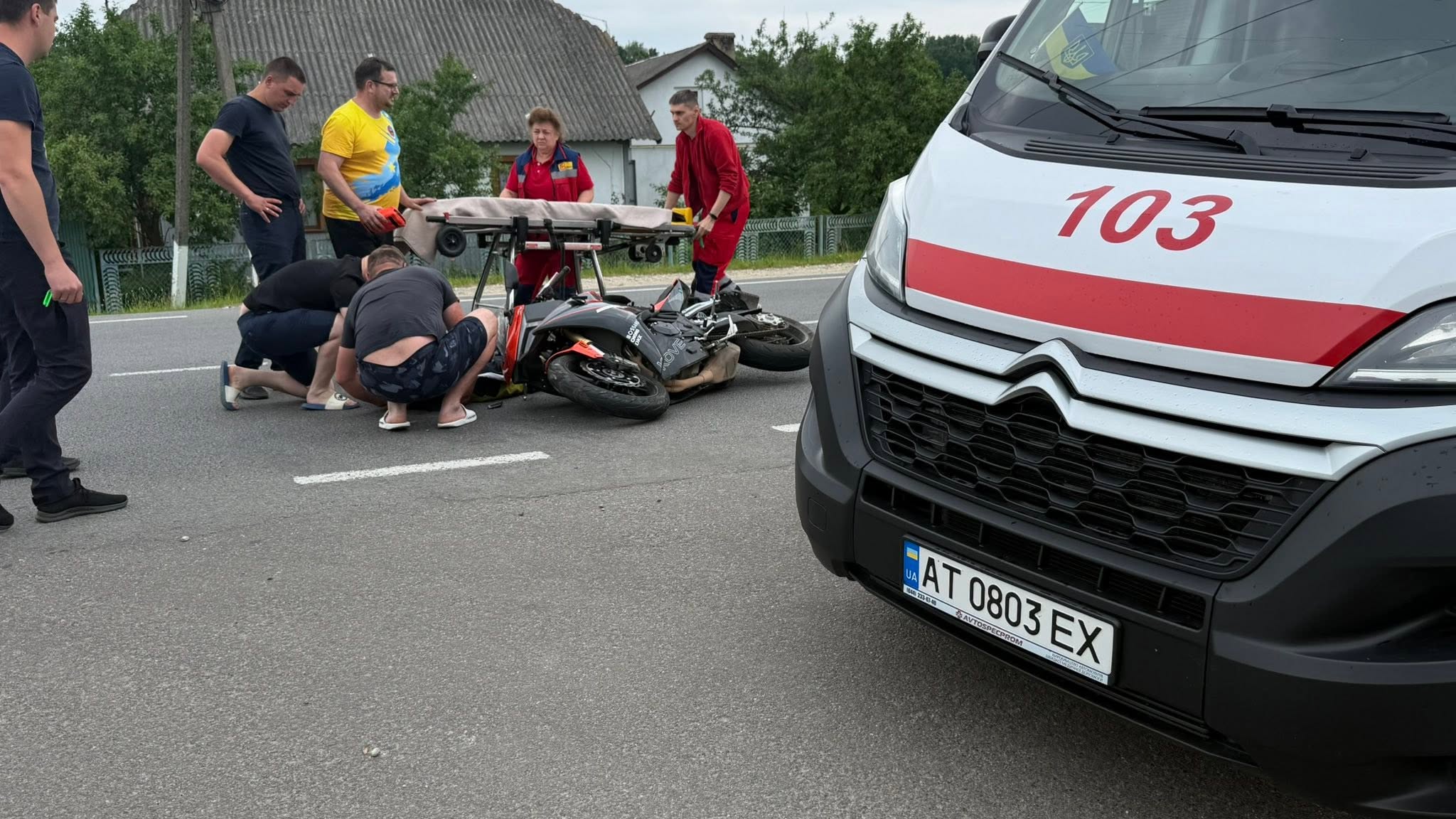 Зіткнення мотоцикла та «Peugeot»: поліція встановлює обставини ДТП у Голині (ФОТО) 4 728474460 2854575534902140 2561714401724673514 n