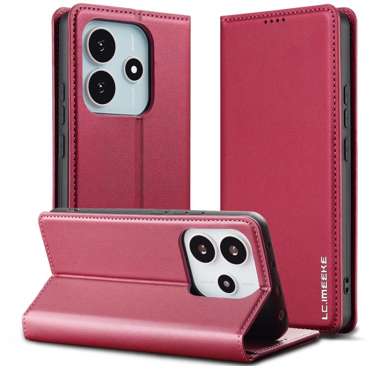 Як вибрати чохол для Xiaomi Redmi Note 14 3 product For Redmi Note 14 4G 164.84mm LC.IMEEKE L1 Series Frosted Fine Texture PU Phone Case Red 10ec0fdc6e9eafc0ee1269b82c39b521