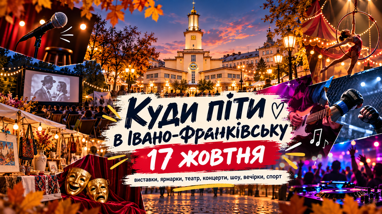 Куди піти у Франківську 17 жовтня: концерти, стендап, цирк і ярмарок 6 9d2a35ea d187 49e7 832e a81521b274ac