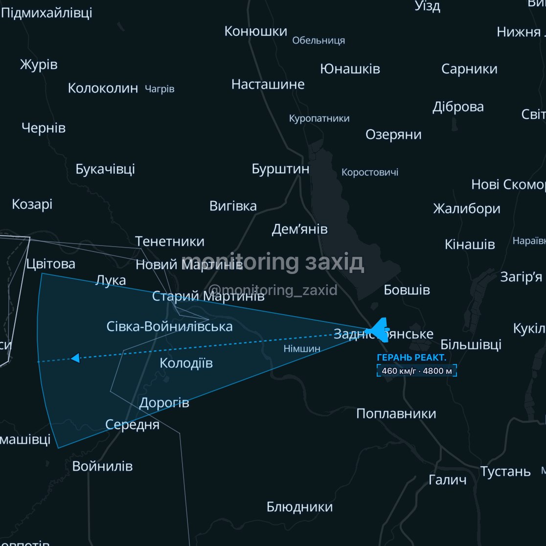 На Прикарпатті двічі оголошували повітряну тривогу через реактивні дрони 3 photo 2026 10 22 13 54 29